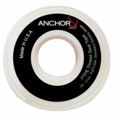 ANCHOR 102-1-2X520PTFE-YEL 0.5 x 520 in. Gas Line Thread Sealant Tapes Yellow 102-1/2X520PTFE-YEL